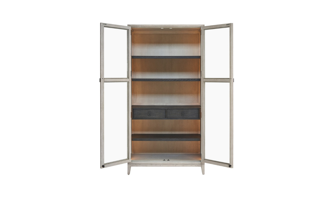 Universal Canseco Display Cabinet in Rolling Fog-jennifer furniture