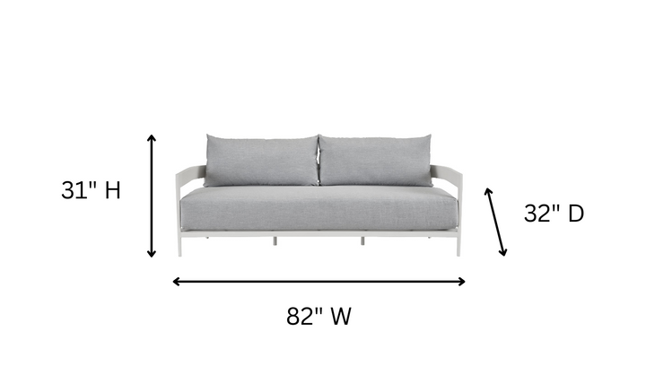 Universal South Beach Sofa With Light Gray-jennifer furniture