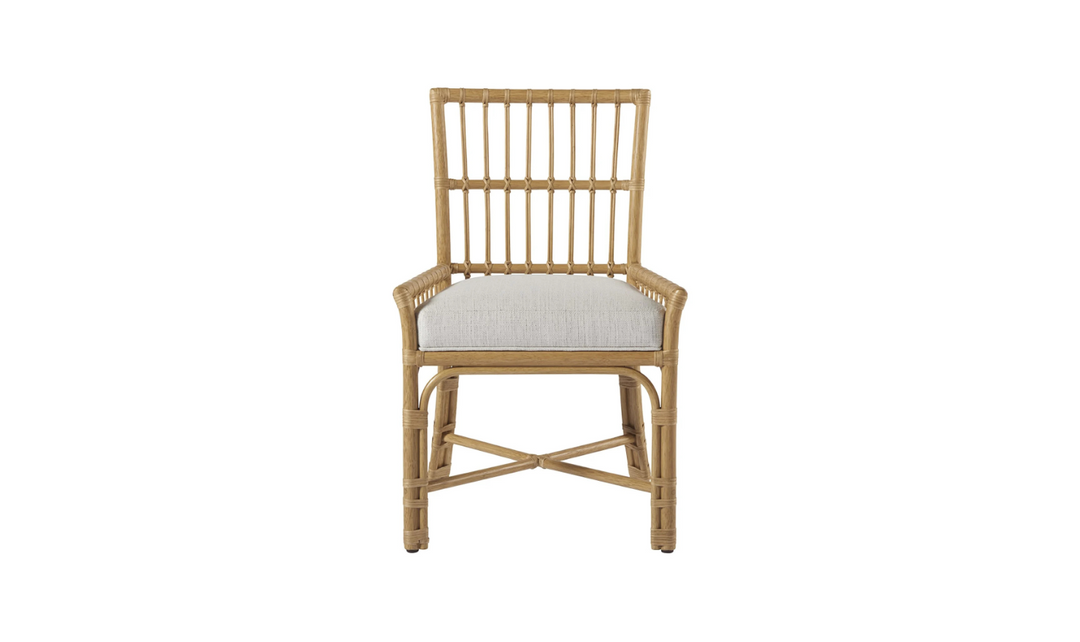 Universal Furniture Clearwater Fabric White Low Arm Chair
