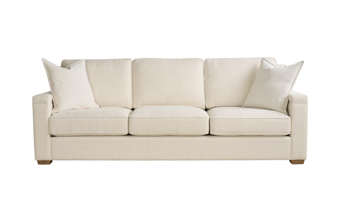 Universal Furniture Leah 3-Seater Fabric Sofa in White