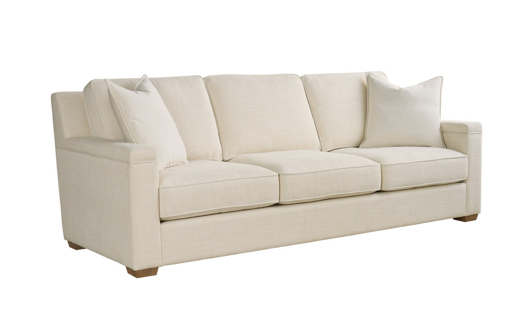 Universal Furniture Leah 3-Seater Fabric Sofa in White