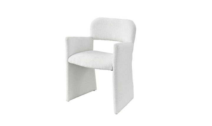 Universal Furniture Morel Fabric Arm Chair in White