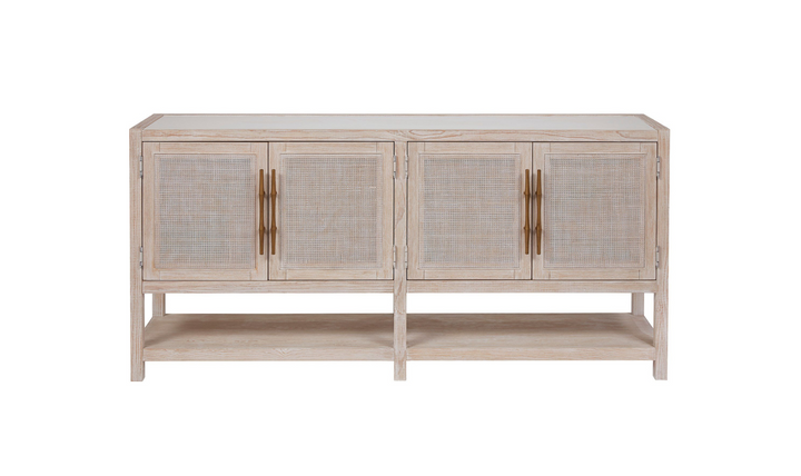 Universal Getaway Wooden Buffet With Bronze Hardware-jennifer furniture