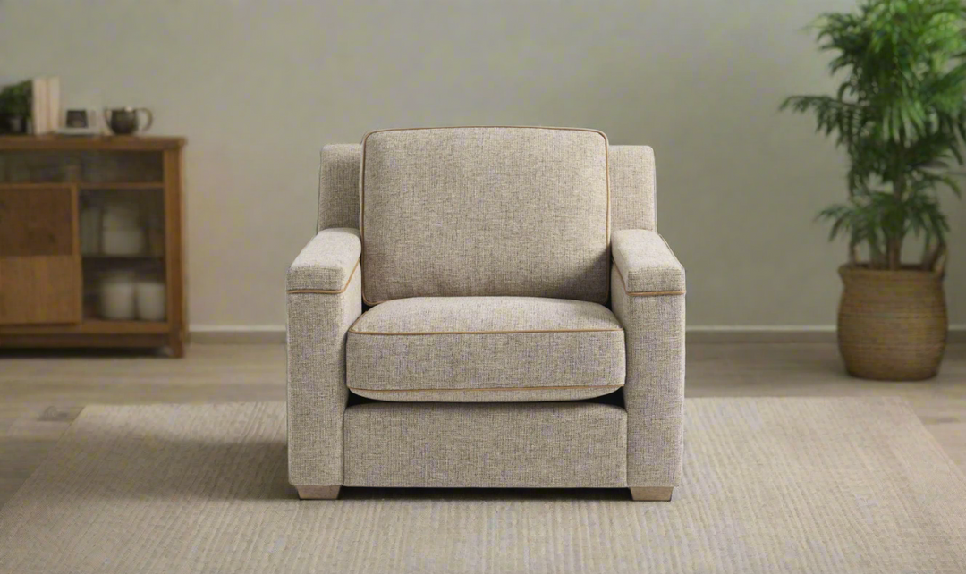Universal Furniture Liam Brown Fabric Sofa Chair