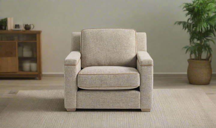 Universal Furniture Liam Brown Fabric Sofa Chair