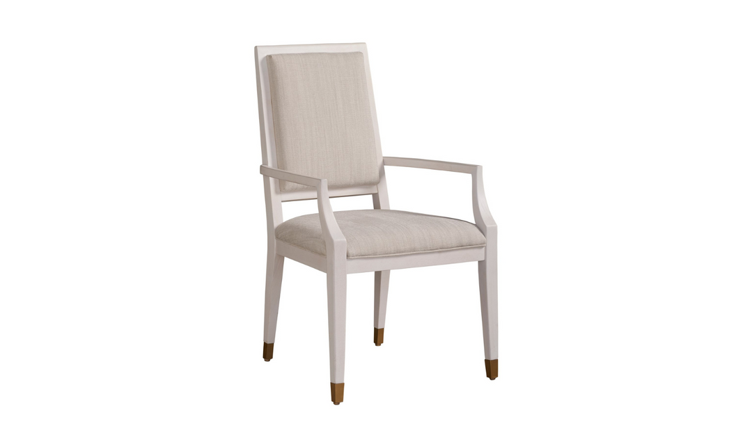 Universal Furniture Love Joy Bliss Arm Chair in White Alabaster Finish
