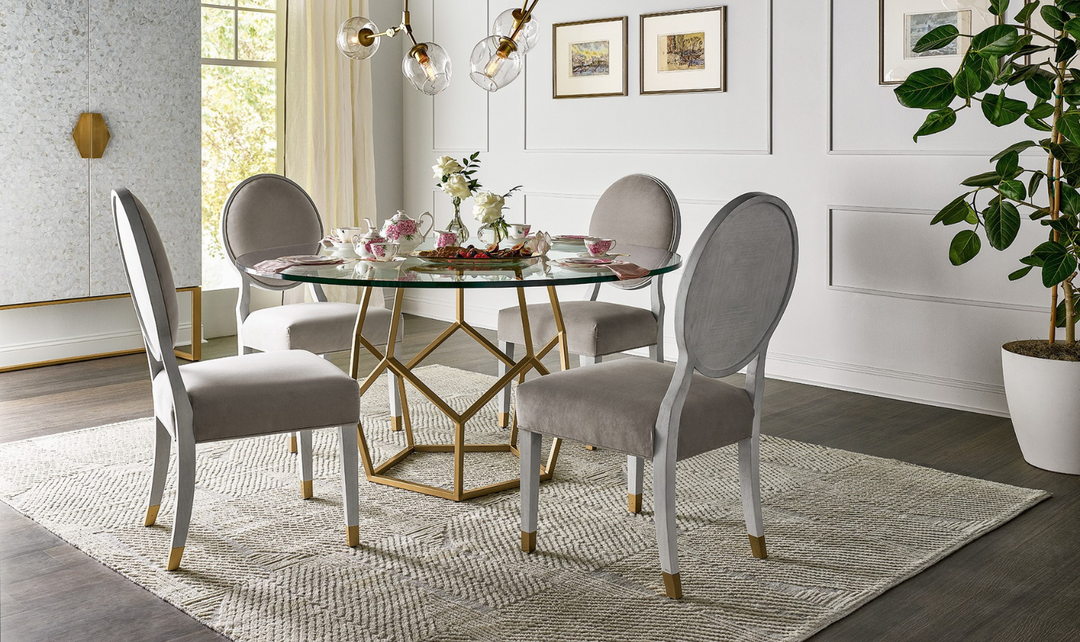 Universal Love Joy Bliss Oval Side Chair-jennifer furniture
