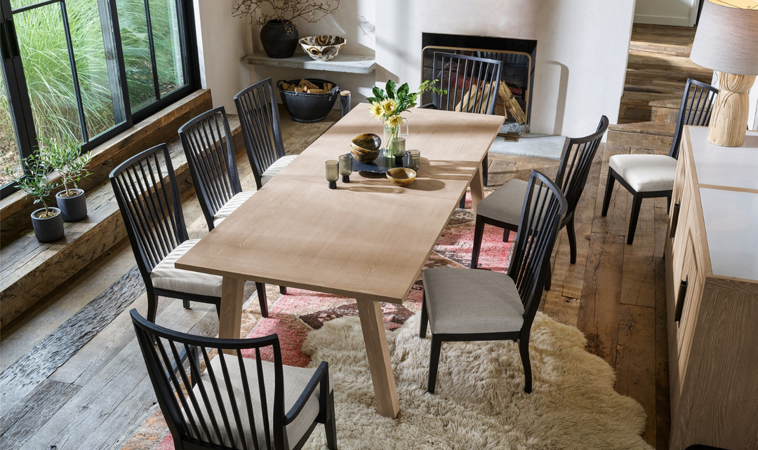 Universal Furniture Miller Wooden Dining Table in Oak Light Brown