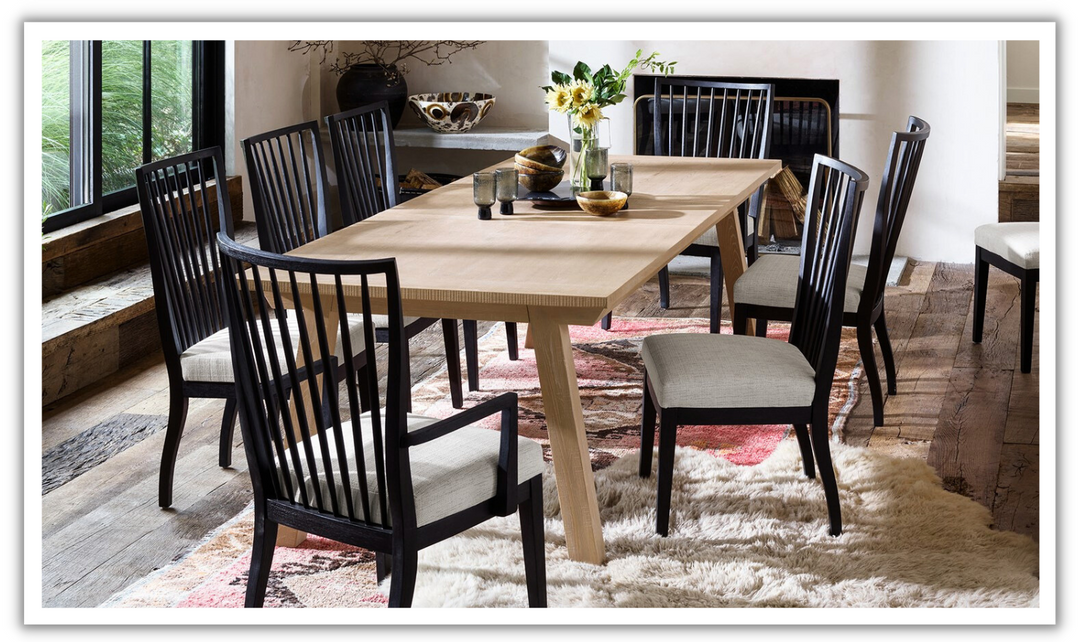 Universal Furniture Miller Wooden Dining Table in Oak Light Brown