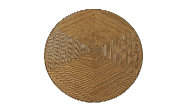 Universal Furniture Nantucket Round Dining Table in Natural Rattan Finish