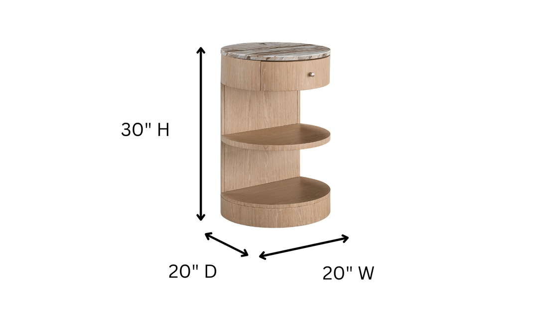 Universal Nomad Breeze Nightstand in Brown