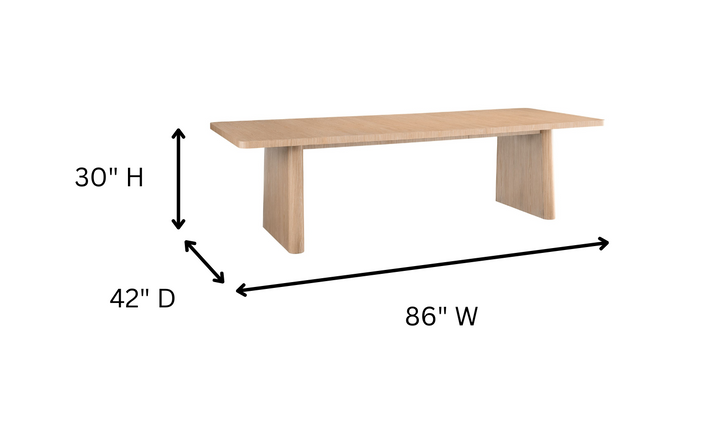 Universal Nomad Dining Table in White Oak Finish-jennifer furniture