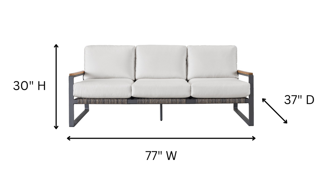 Universal San Clemente Sofa With Carbon Aluminum-jennifer furniture