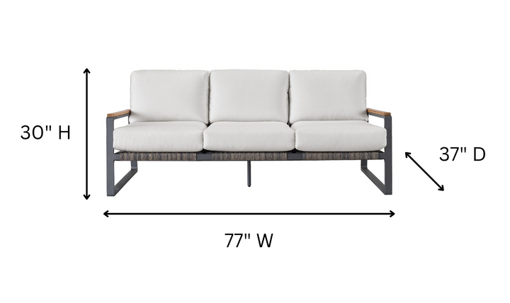 Universal San Clemente Sofa With Carbon Aluminum-jennifer furniture