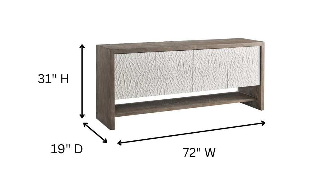 Universal San Roque Console With Adjustable Shelves-jennifer furniture