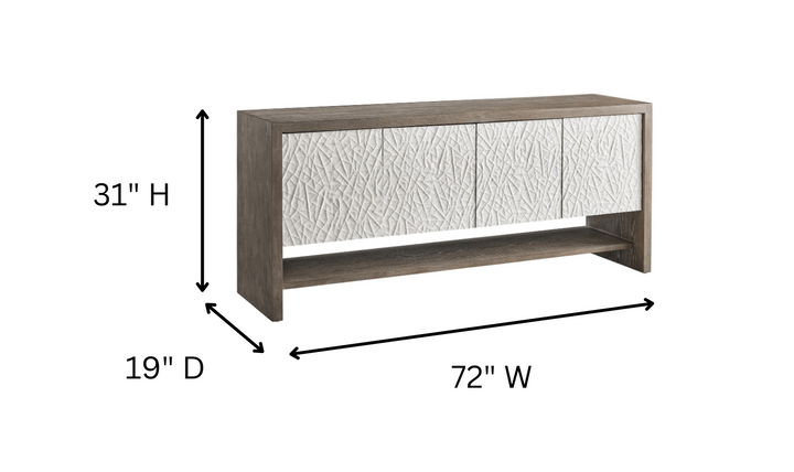 Universal San Roque Console With Adjustable Shelves-jennifer furniture