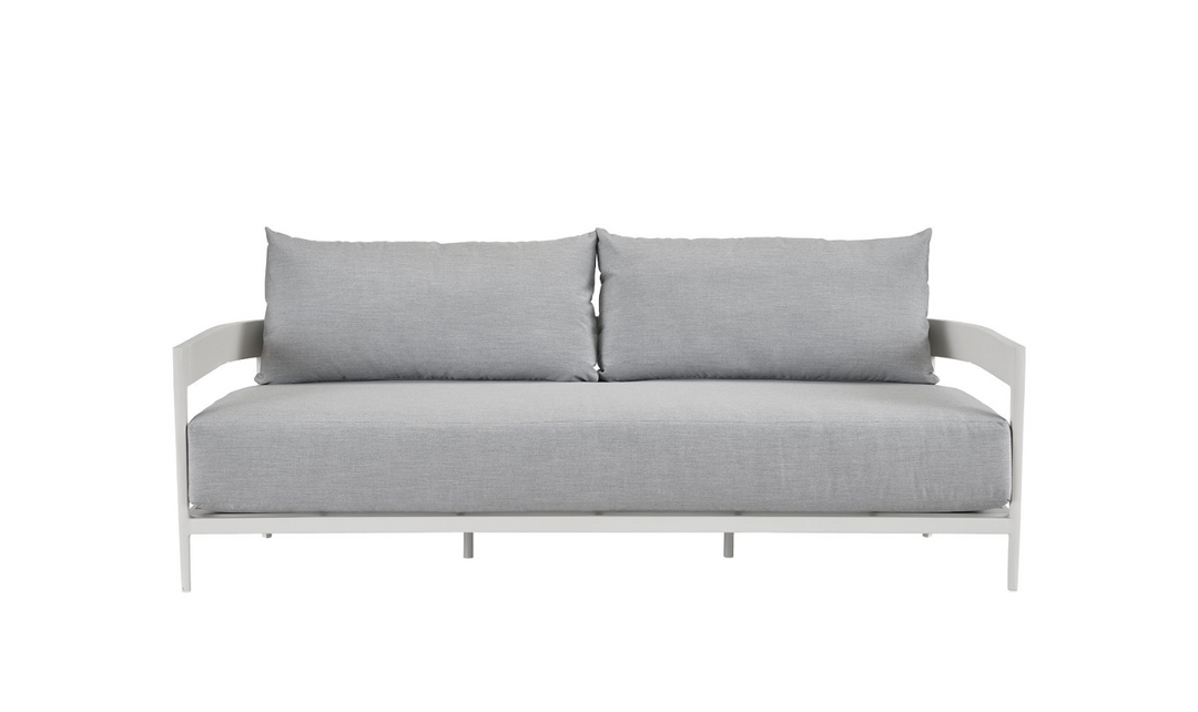 Universal Furniture South Beach Sofa With Light Gray Oversized Seat Cushions