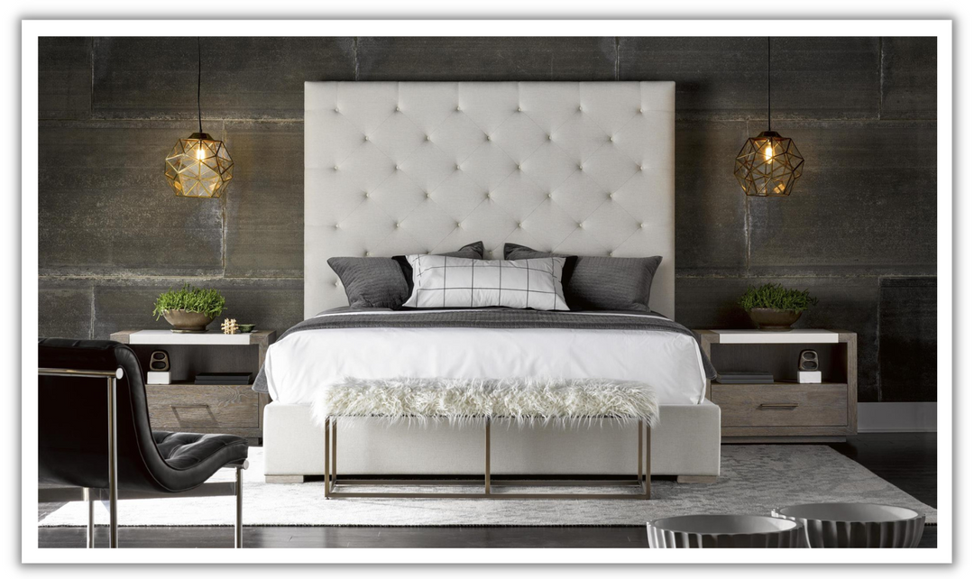 Universal Furniture Brando Cal King Bed in Quartz finish-jennifer furniture