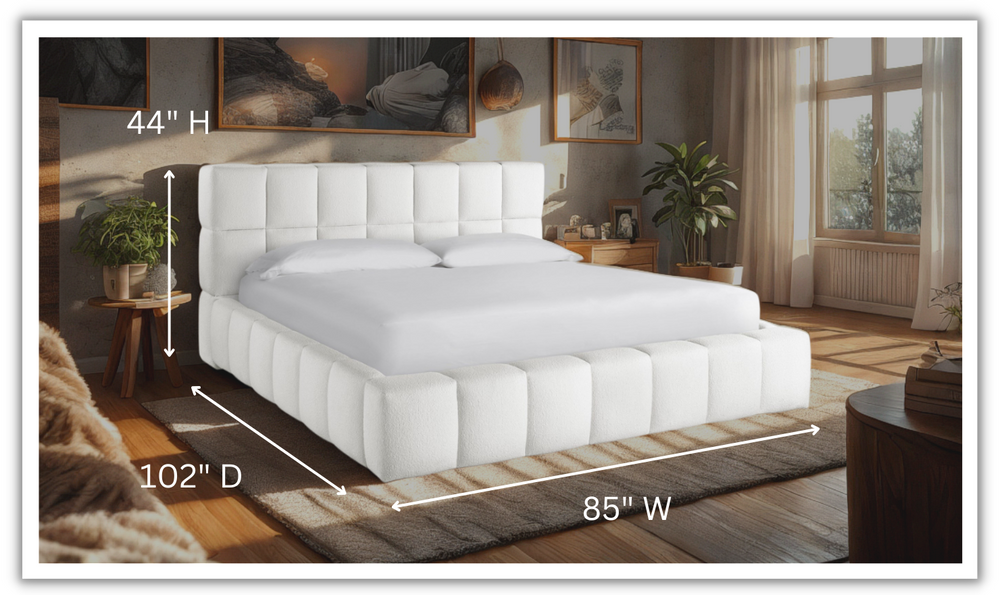 Universal Furniture Colina Upholstered Platform Bed (King / Queen Size)-jennifer furniture