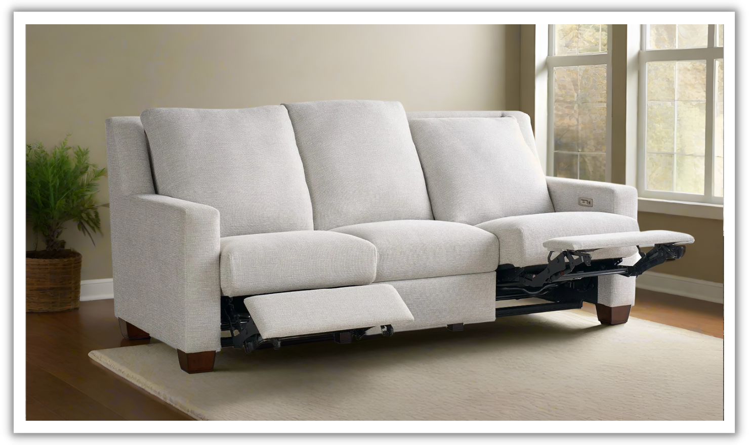 Universal Furniture Jackson 3-Seater Power Motion Recliner Sofa