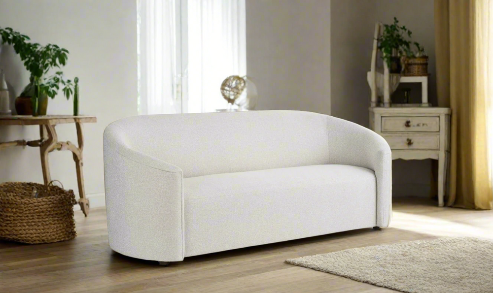 Universal Furniture Serenity 3-Seater Fabric Sofa in White