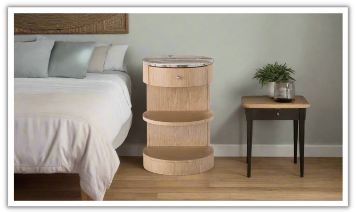 Universal Nomad Breeze Nightstand in Brown