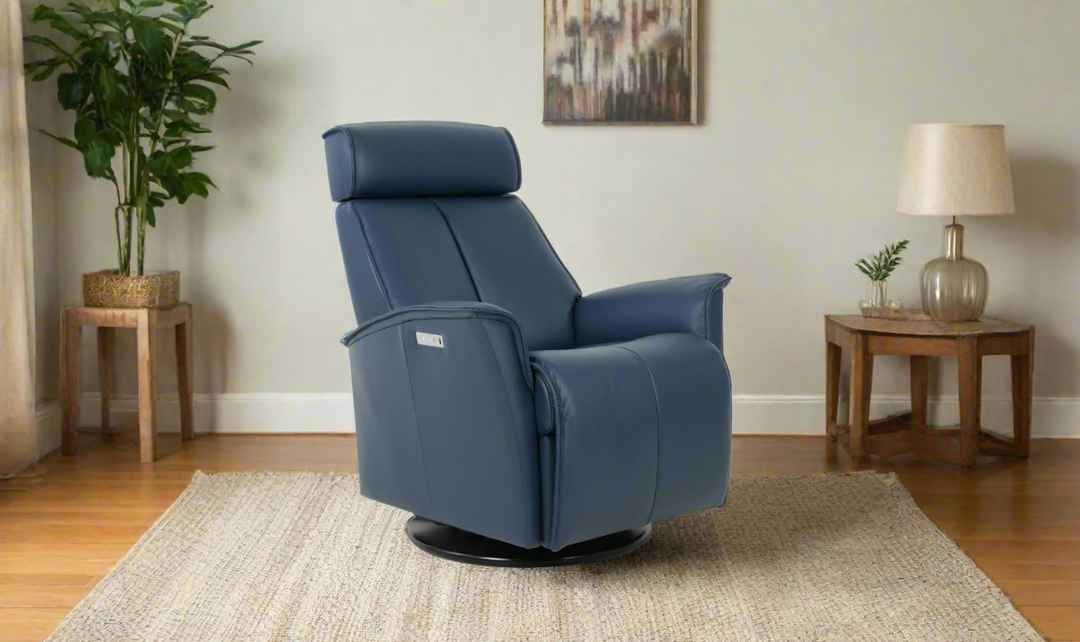 Venice Power Recliner Chair in Leather (Small/Large)