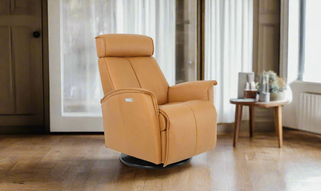 Venice Power Recliner Chair in Leather (Small/Large)