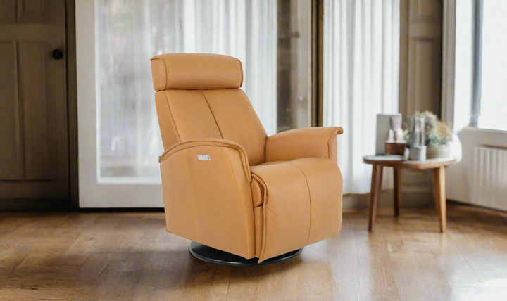 Venice Power Recliner Chair in Leather (Small/Large)