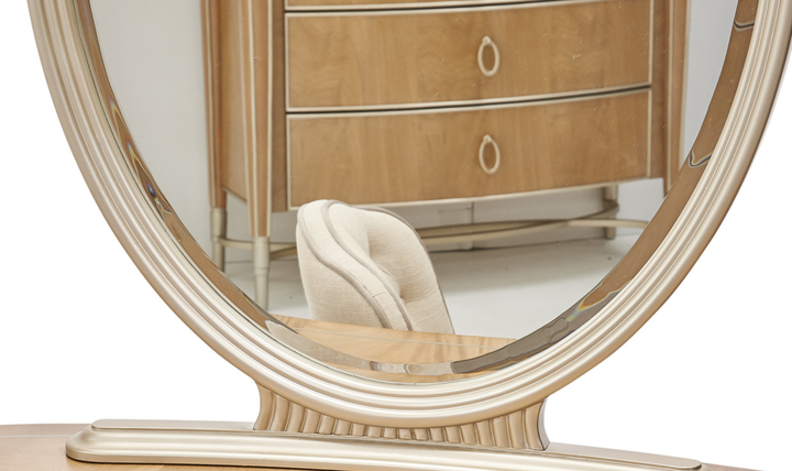 Aico Furniture Villa Cherie Vanity Mirror in Chardonnay
