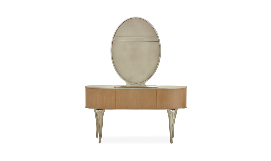 Aico Furniture Villa Cherie Vanity Mirror in Chardonnay