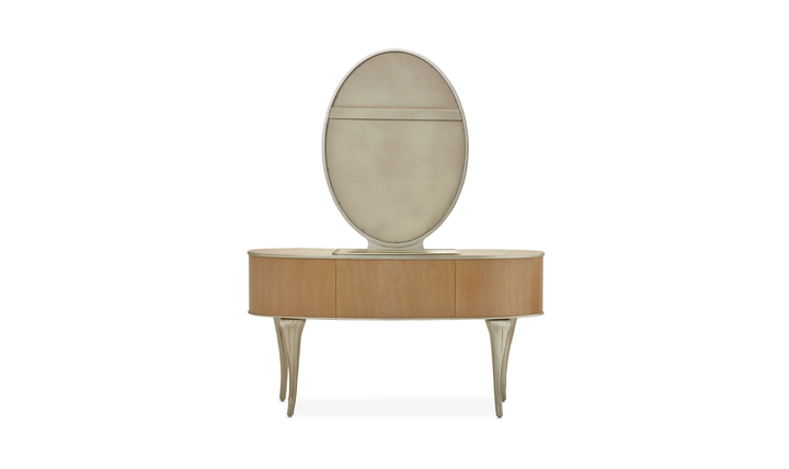 Aico Furniture Villa Cherie Vanity Mirror in Chardonnay