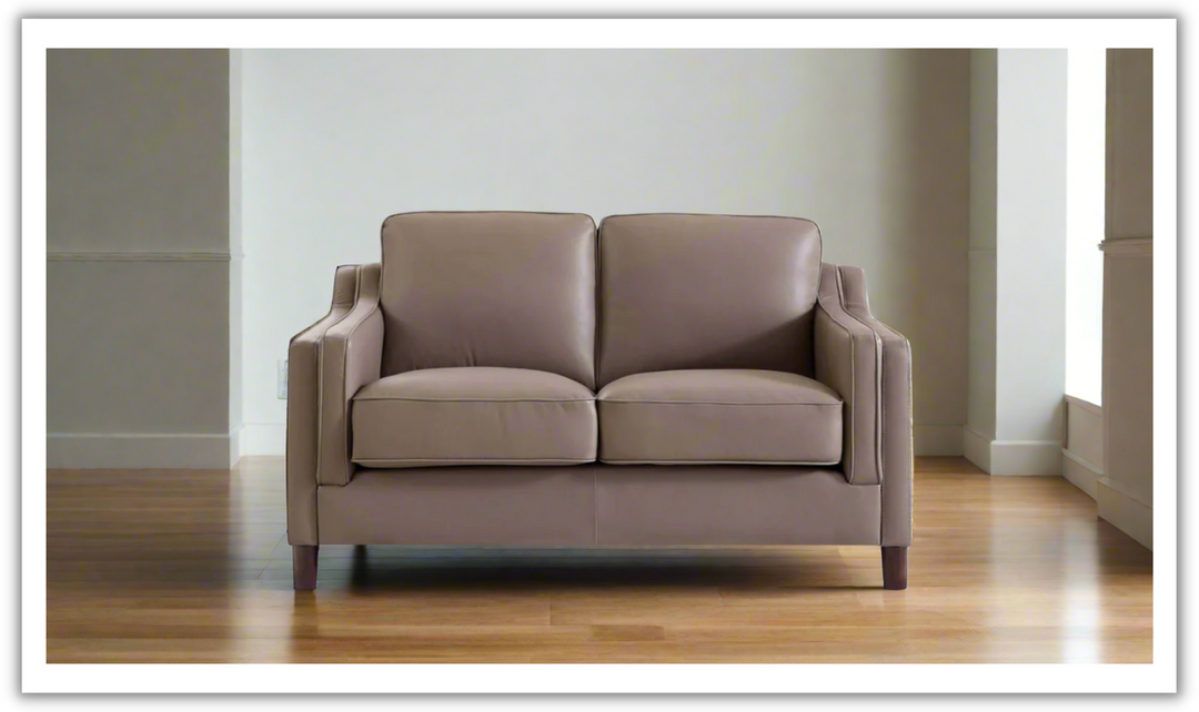Bella Leather 2-Seater Loveseat-Jennifer Furniture