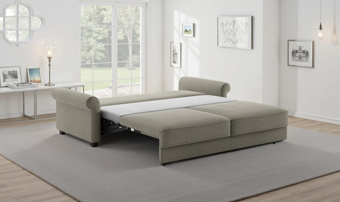 Luonto Casey Fabric Sleeper Sofa With HR Foam Mattress