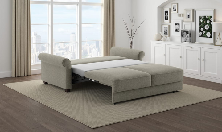 Luonto Casey Fabric Sleeper Sofa With HR Foam Mattress