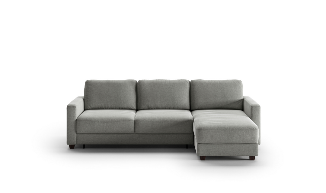 Luonto Hampton L-Shaped Fabric Sectional Sofa Sleeper with Reversible Chaise