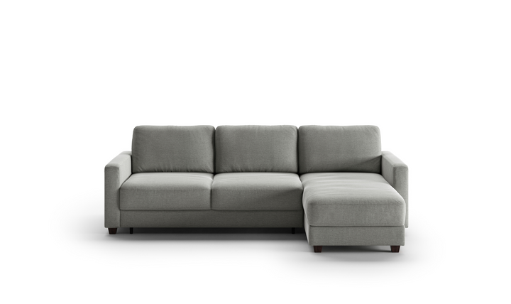 Luonto Hampton L-Shaped Fabric Sectional Sofa Sleeper with Reversible Chaise