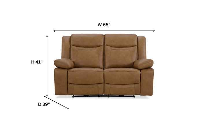 Gio Italia Wyatt Leather Loveseat in Light Grey-Jennifer Furniture