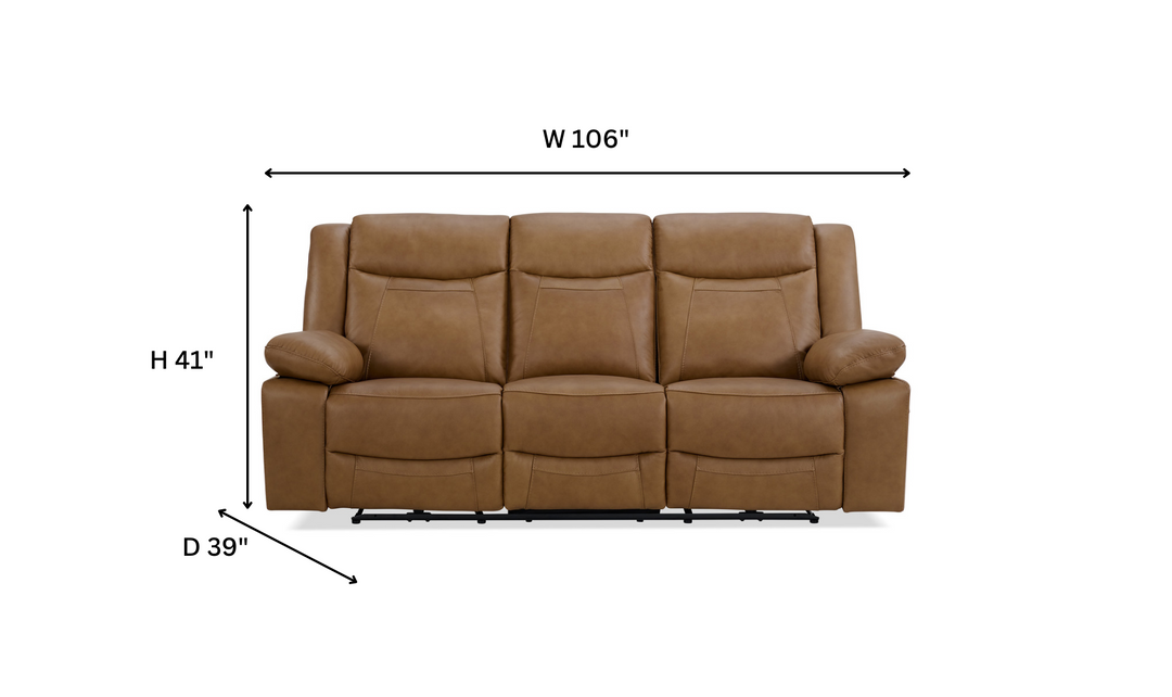 Gio Italia Wyatt 3-Seater Leather Sofa in Light Grey-Jennifer Furniture