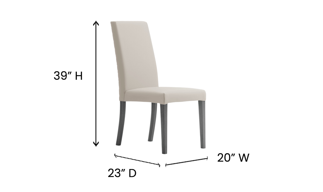 ESF Italia Vulcano Fabric Upholstered Dining Chair In Gray