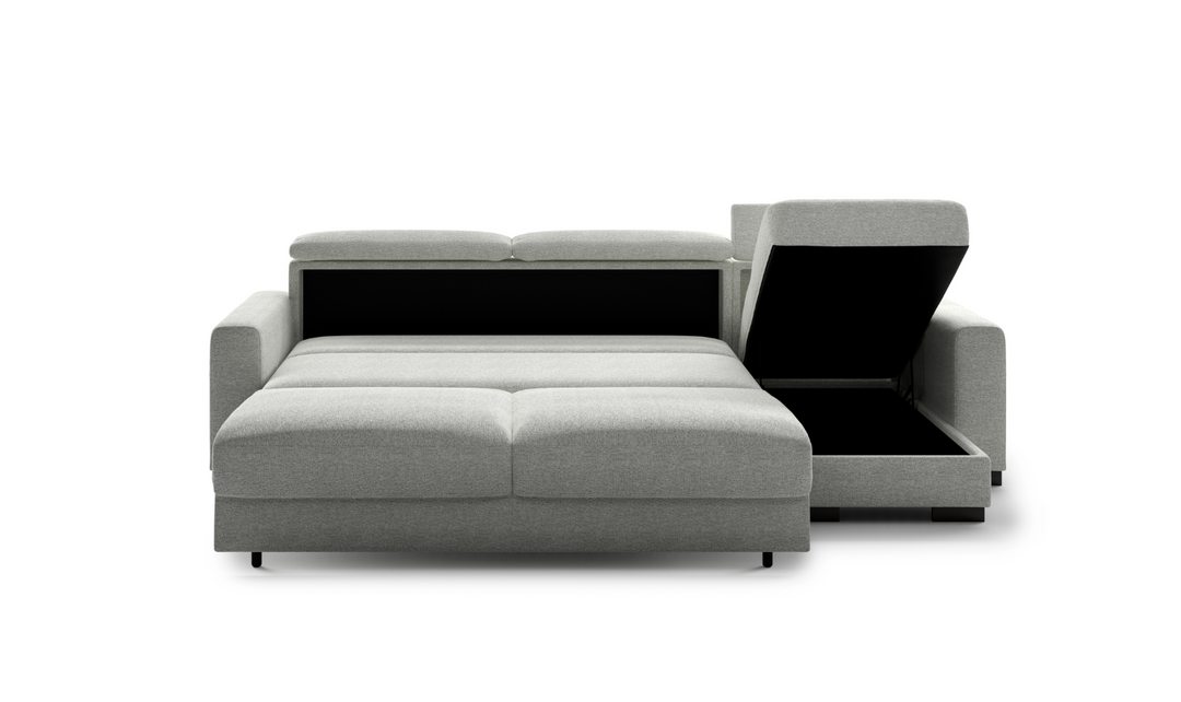 Luonto Elliot Reversible Chaise Sleeper Sectional Sofa (King/Queen)-Jennifer Furniture