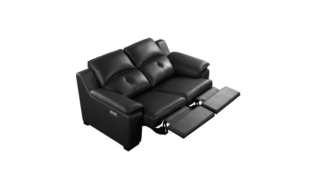 Gio Italia Thompson Loveseat with 2 electric recliners-Jennifer Furniture