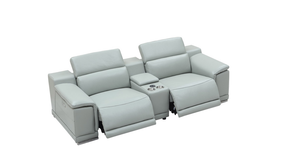 Gio Italia Hartley 2 Piece Loveseat with 2 PWR Recliners-Jennifer Furniture