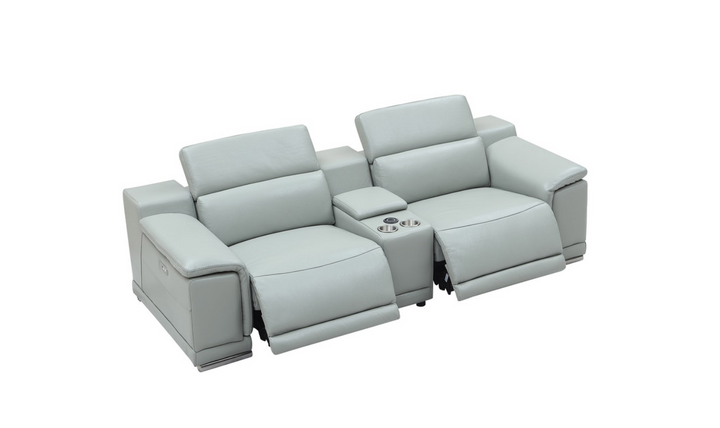 Gio Italia Hartley 2 Piece Sofa 2 PWR Recliners-Jennifer Furniture