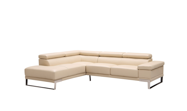 Gio Italia Baxter Sectional with Facing Right + Left Chaise-Jennifer Furniture