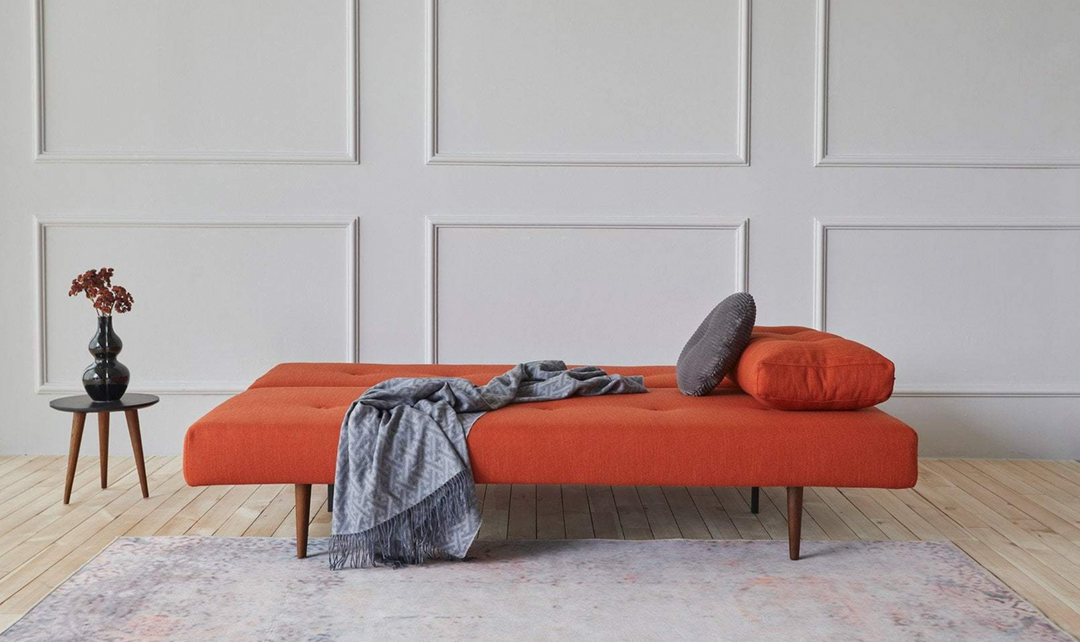 Innovation Living Recast Dark Styletto 2-Seater Fabric Sofa Bed-Jennifer Furniture