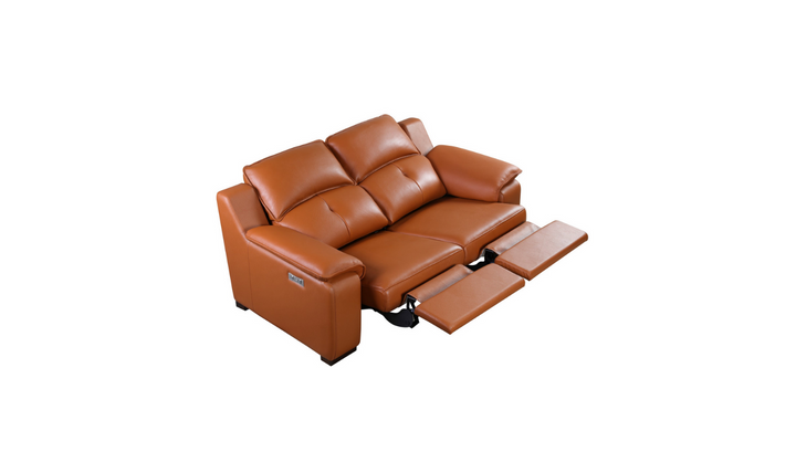 Gio Italia Thompson Loveseat with 2 electric recliners-Jennifer Furniture