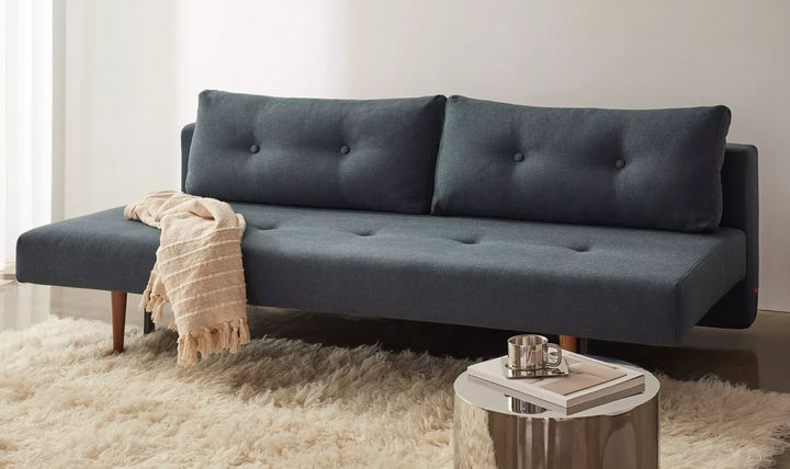 Innovation Living Recast Dark Styletto 2-Seater Fabric Sofa Bed-Jennifer Furniture