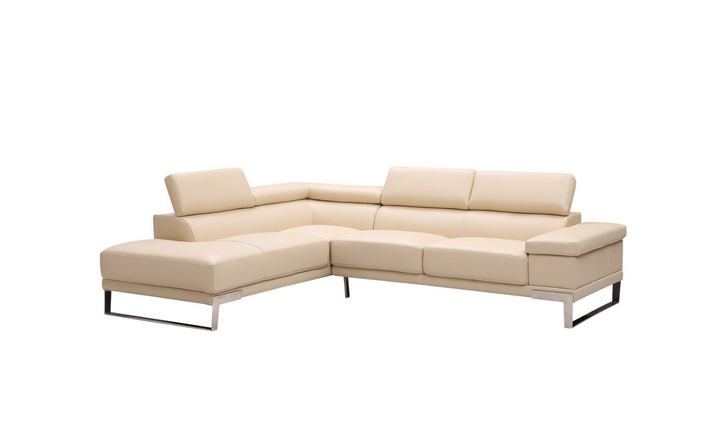 Gio Italia Baxter Sectional with Facing Right + Left Chaise-Jennifer Furniture