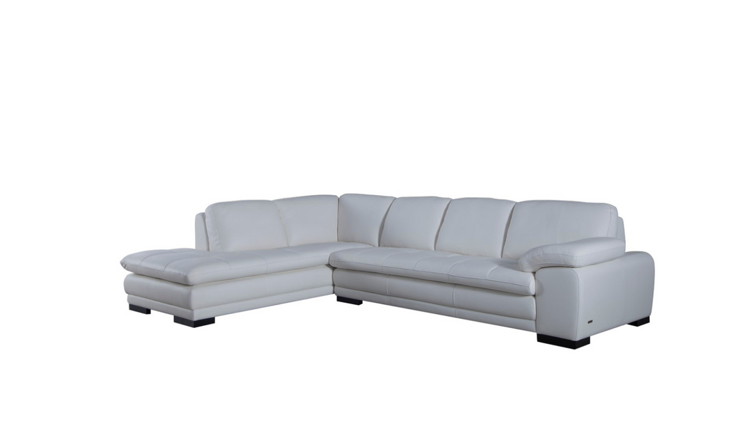 Gio Italia Red Leather L-Shape Sectional Sofa-Jennifer Furniture